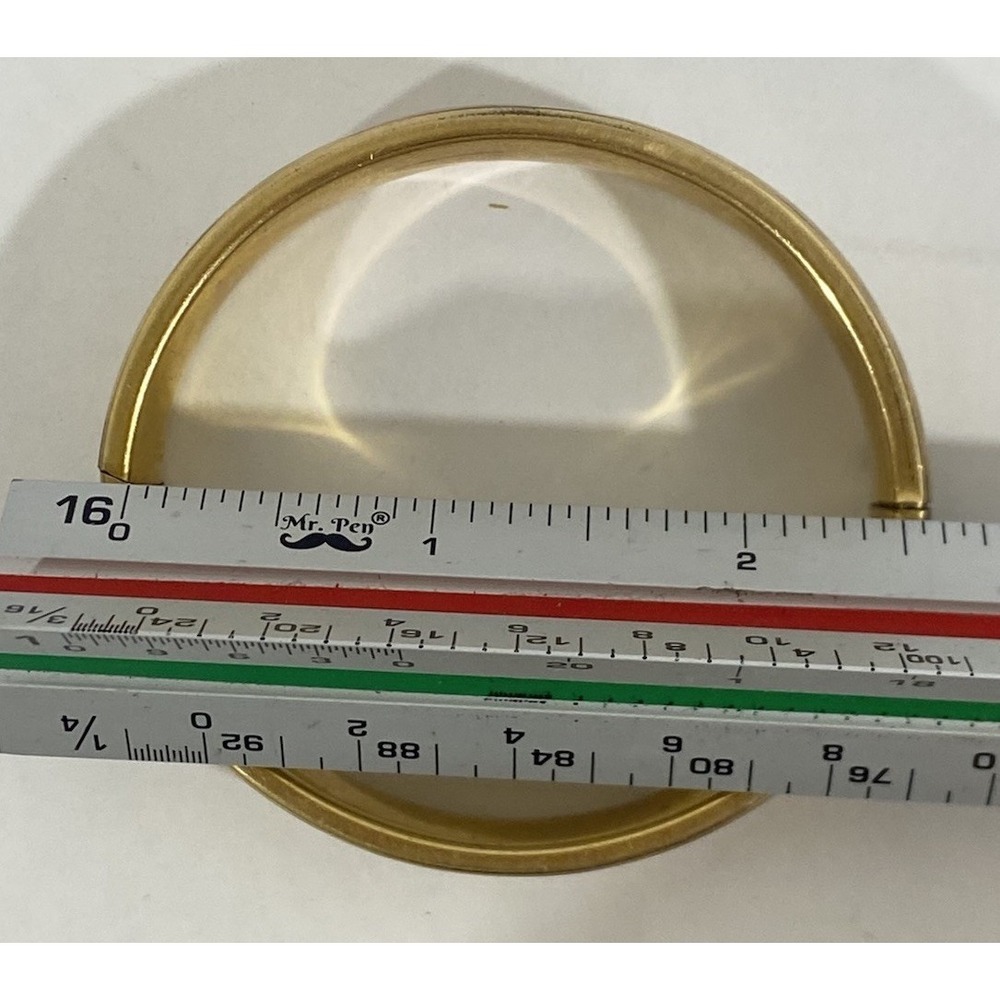 Vintage Carla Midcentury MCM Gold Bracelet 12k‎ Gold Fillled Brushed Gold - Picture 9 of 11